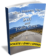 Book cover for 'What Happens Next: DWI and Traffic Cases' by Rex M. Pietrobono